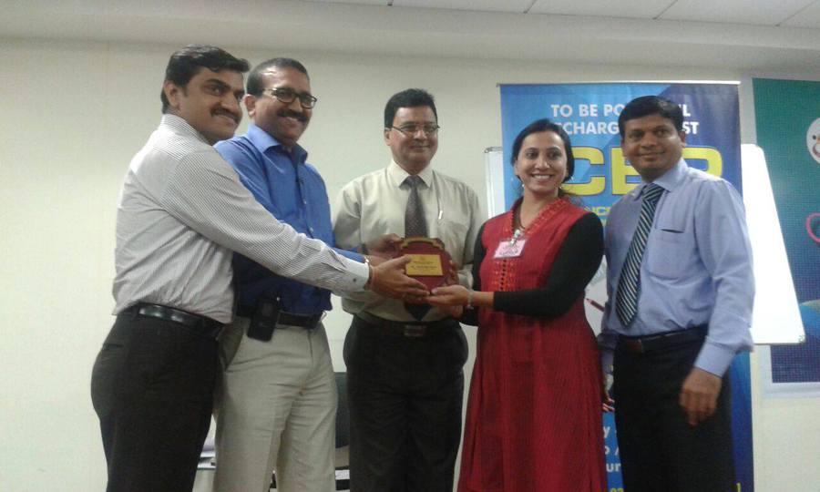 Receiving Award in IOE, Mumbai Session